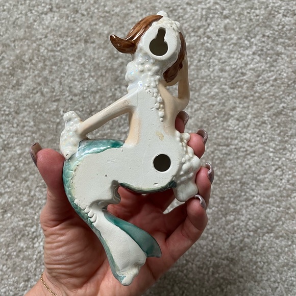 Vintage Lefton Rare Mermaid Wall Hanging Figurine - Picture 3 of 4